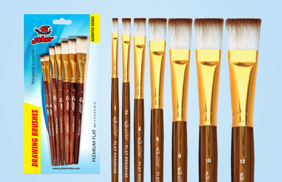 Flat Color Brush Pack of 7